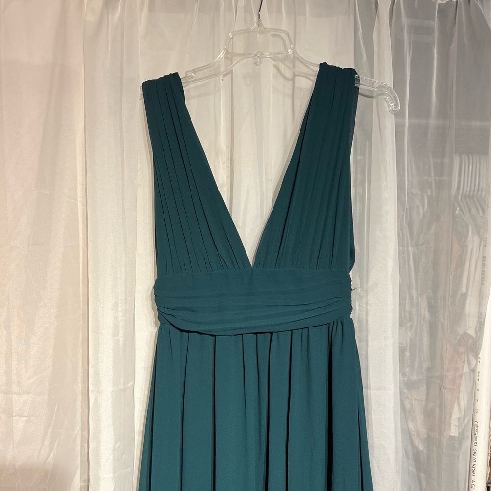 Heavenly Hues Forest Green Maxi Dress, Size XS